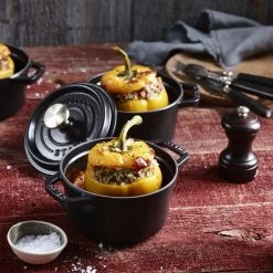 Staub 0.5 Qt. Round Cocotte/Dutch Oven | Matte Black 5 Staub 0.5 Qt. Round Cocotte/Dutch Oven | Matte Black -Cookware Sets Sales 2023 40509 471 0 1