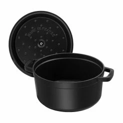 Staub 9 Qt. Round Cocotte/Dutch Oven | Matte Black -Cookware Sets Sales 2023 40509 863 0 3