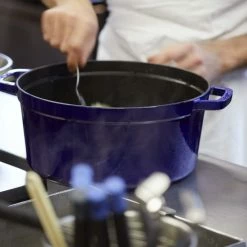 Staub 9 Qt. Round Cocotte/Dutch Oven | Dark Blue -Cookware Sets Sales 2023 40510 286 0