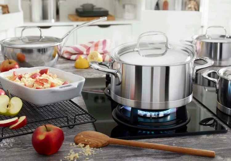 Demeyere Atlantis 9 Piece Stainless Steel Induction Cookware Set 1 Demeyere Atlantis 9 Piece Stainless Steel Induction Cookware Set