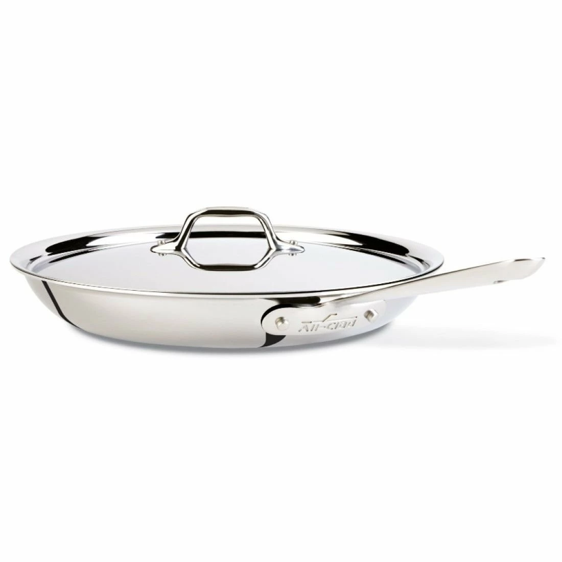 All-Clad D3 Stainless Steel 12.5" Fry Pan + Cleaner 2 All-Clad D3 Stainless Steel 12.5" Fry Pan + Cleaner - Image 2