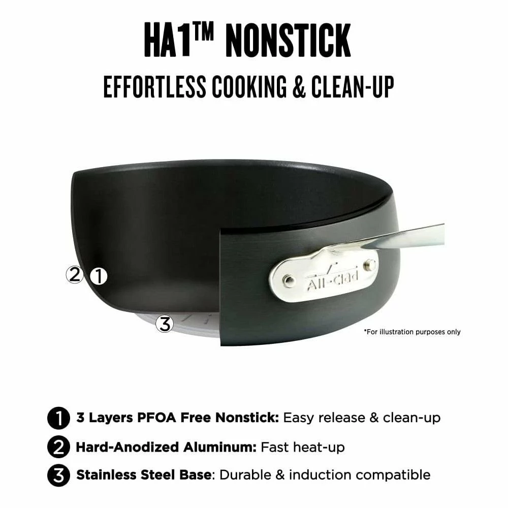 All-Clad HA1 Hard Anodized Nonstick 6 Qt. Dutch Oven With Acacia Wood Trivet & Spoon 7 All-Clad HA1 Hard Anodized Nonstick 6 Qt. Dutch Oven With Acacia Wood Trivet & Spoon - Image 7