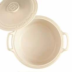 Emile Henry 7.5-Quart Sublime Stewpot | Creme 8 Emile Henry 7.5-Quart Sublime Stewpot | Creme -Cookware Sets Sales 2023 554770 sublime dutch oven top open