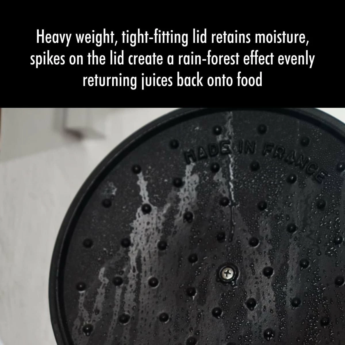 Staub Stackable Cocotte, Braiser, And Grill Pan With Lid | Black 9 Staub Stackable Cocotte, Braiser, And Grill Pan With Lid | Black - Image 9