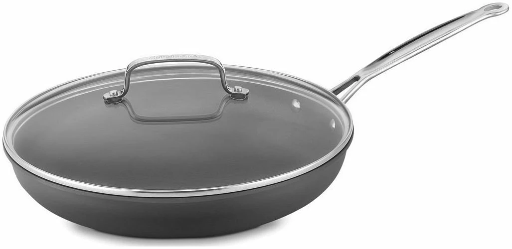 Cuisinart Chef's Classic Hard Anodized Nonstick 12" Skillet With Lid 1 Cuisinart Chef's Classic Hard Anodized Nonstick 12" Skillet With Lid
