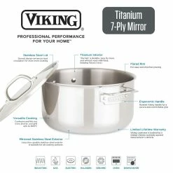 Viking Titanium 7 Ply Mirror 10-Piece Cookware Set -Cookware Sets Sales 2023 7 ply titanium f b graphic 01