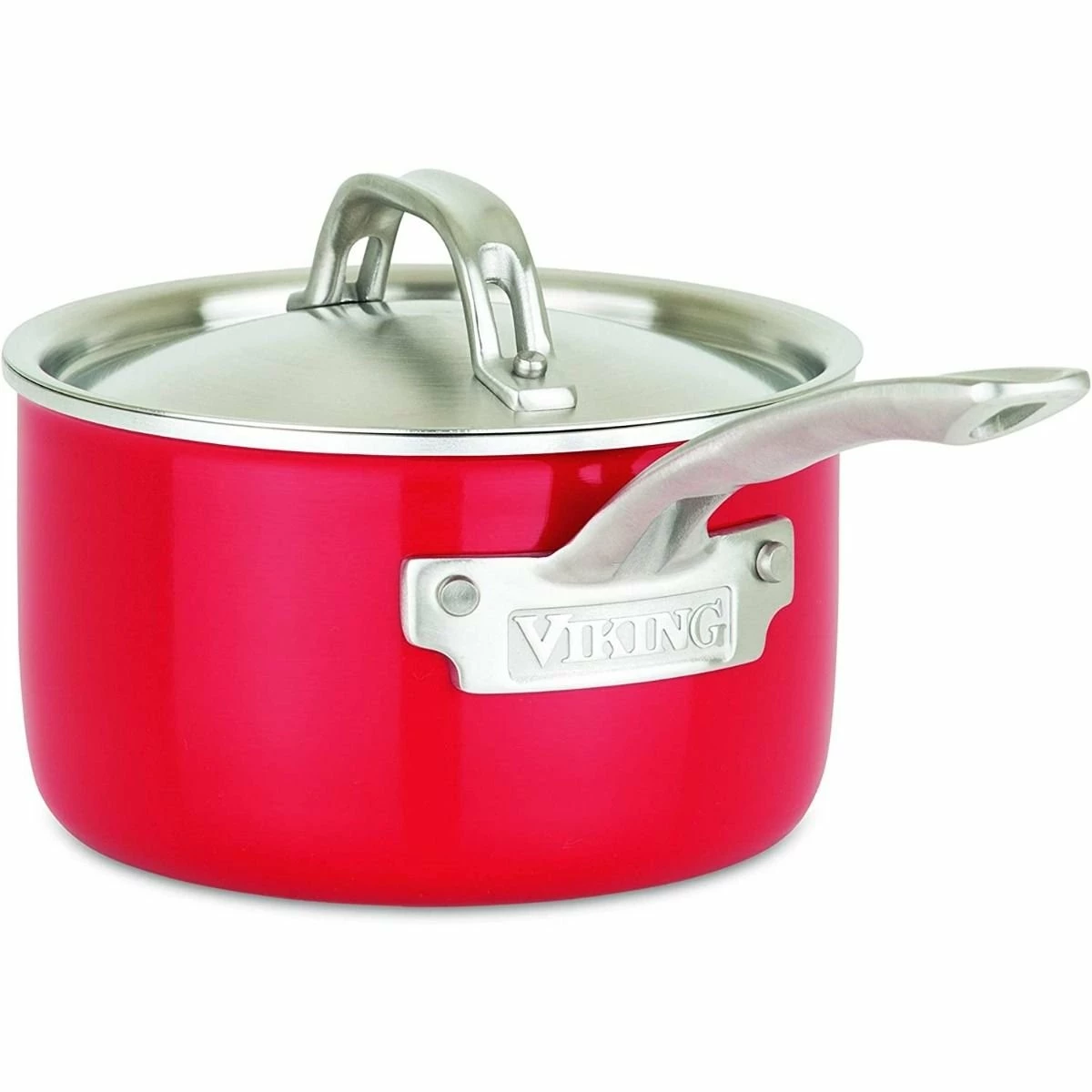Viking Multi Ply Stainless 11-Piece Cookware Set | Red 3 Viking Multi Ply Stainless 11-Piece Cookware Set | Red - Image 3
