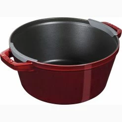 Staub Stackable Cocotte, Braiser, And Grill Pan With Lid | Grenadine -Cookware Sets Sales 2023 715ps1fpcrl. ac sl1500