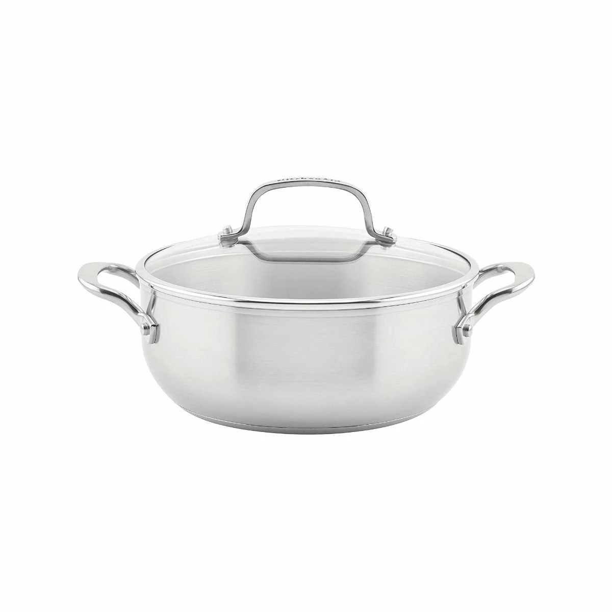 KitchenAid Non-Electrics KitchenAid 4 Qt. Stainless Steel 3-Ply Casserole Dish/Pan With Lid 1 KitchenAid Non-Electrics KitchenAid 4 Qt. Stainless Steel 3-Ply Casserole Dish/Pan With Lid