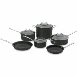 Cuisinart Chef's Classic Hard Anodized Nonstick Cookware Set | 10-Piece