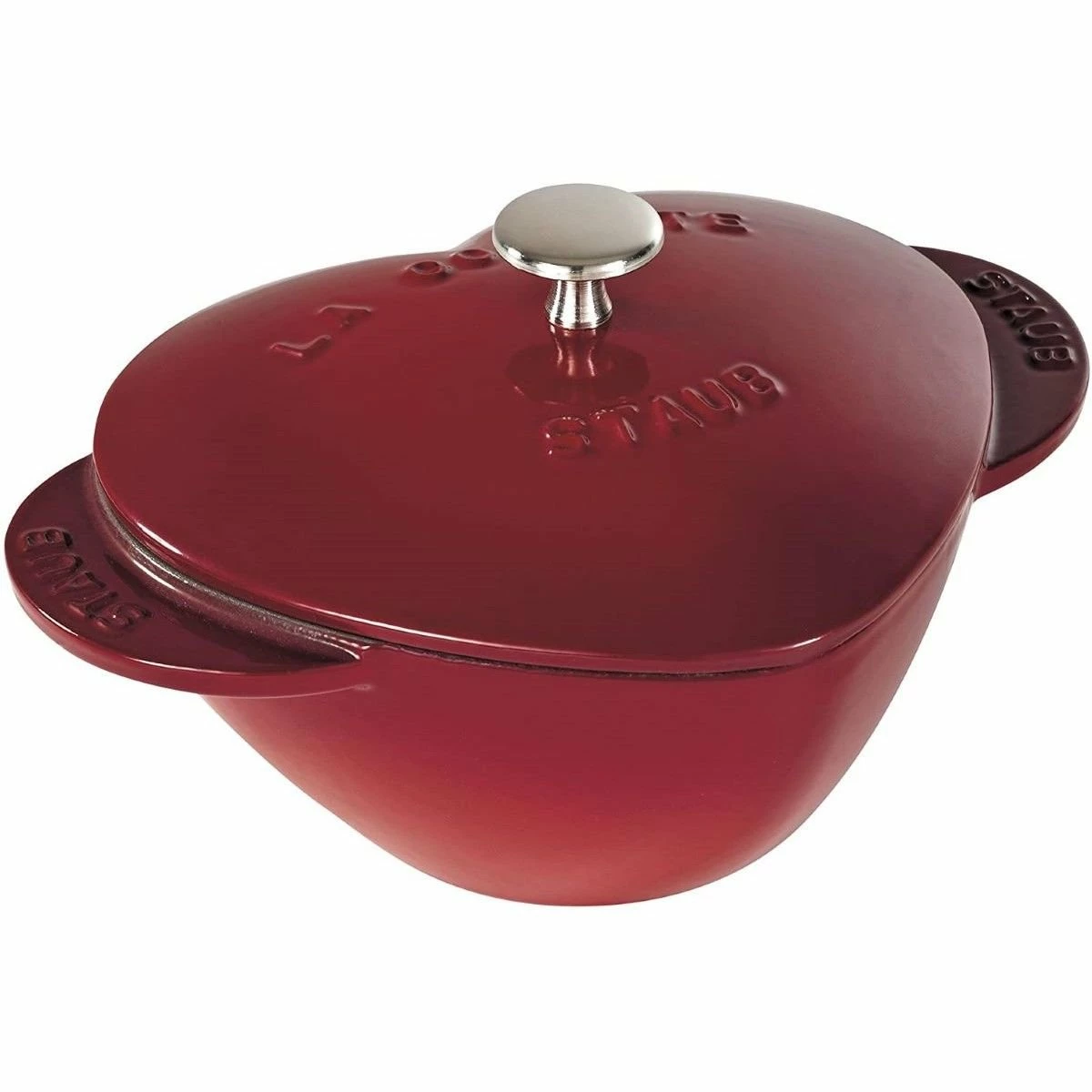 Staub 1.75 Qt. Heart Cocotte/Dutch Oven | Cherry Red 1 Staub 1.75 Qt. Heart Cocotte/Dutch Oven | Cherry Red