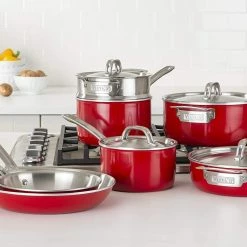 Viking Multi Ply Stainless 11-Piece Cookware Set | Red 17 Viking Multi Ply Stainless 11-Piece Cookware Set | Red -Cookware Sets Sales 2023 71naetgbrkl. ac sl1500