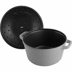 Staub Stackable Cocotte, Braiser, And Grill Pan With Lid | Graphite Grey -Cookware Sets Sales 2023 71uffhgr1tl. ac sl1500