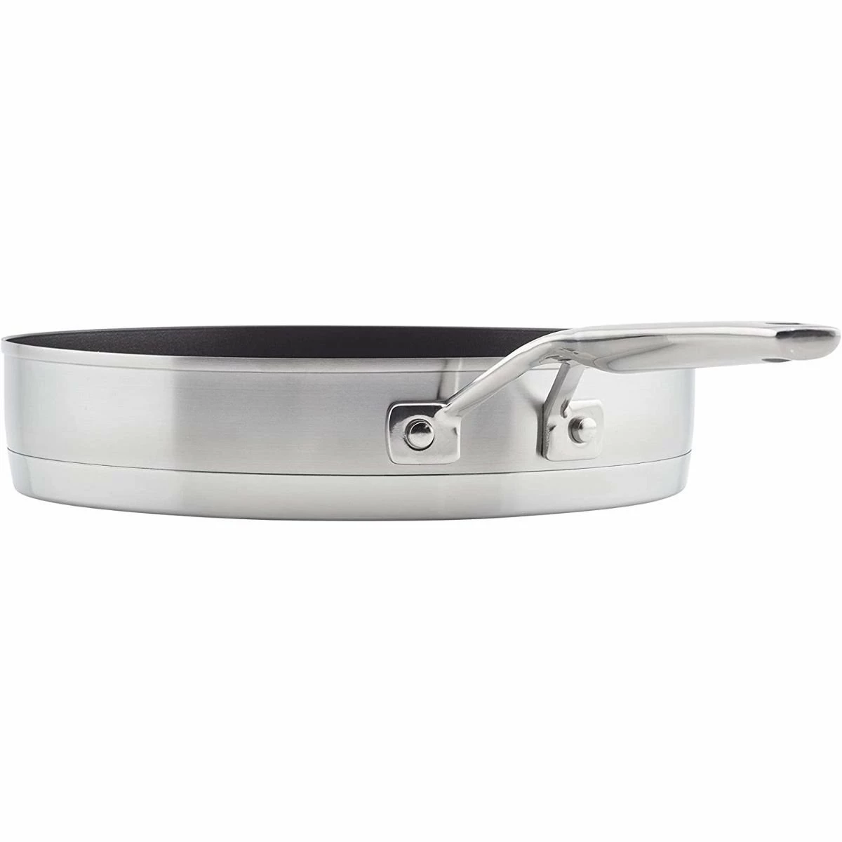 KitchenAid Non-Electrics KitchenAid 10.25" Stainless Steel 3-Ply Round Grill Pan | Nonstick 3 KitchenAid Non-Electrics KitchenAid 10.25" Stainless Steel 3-Ply Round Grill Pan | Nonstick - Image 3