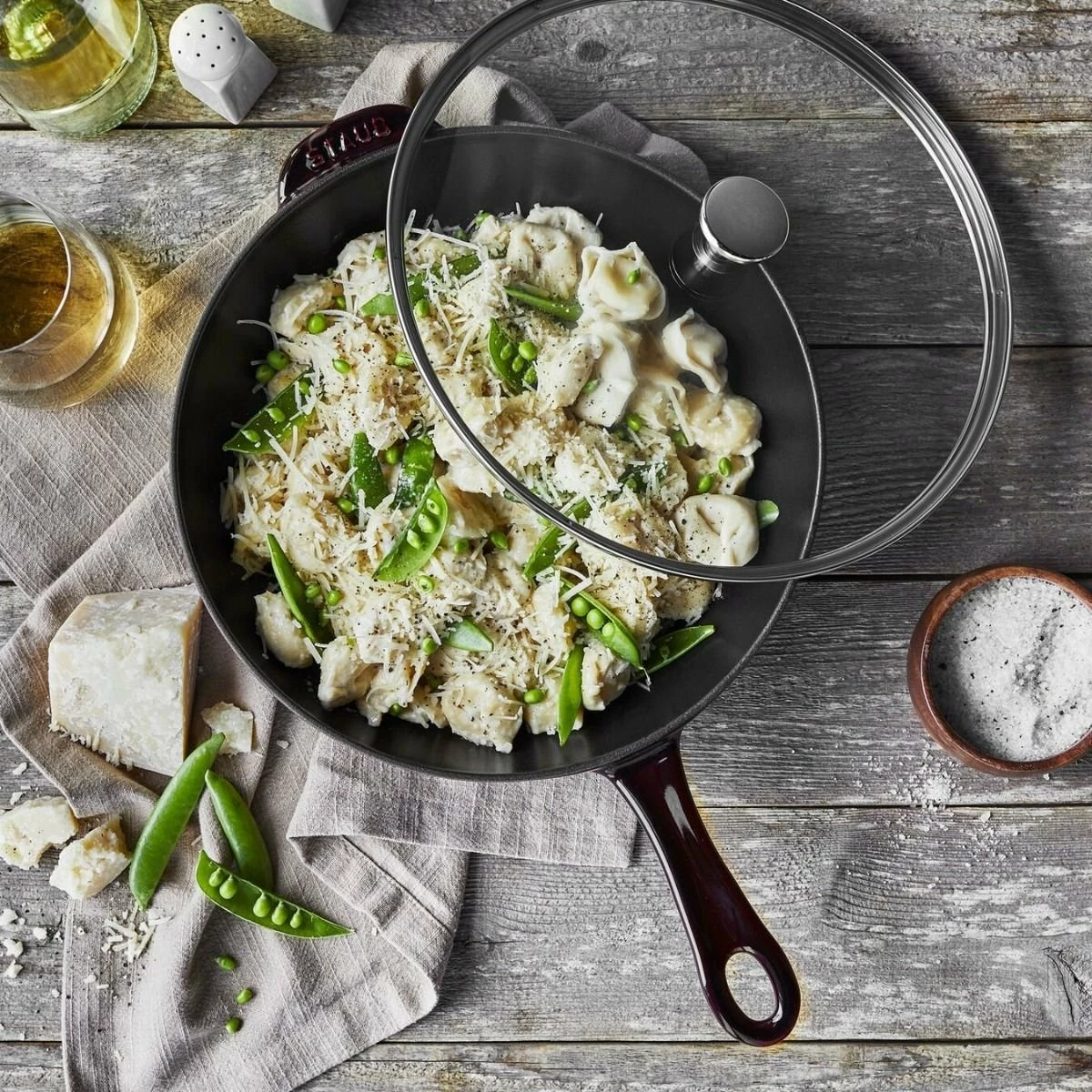 Staub 2.9 Qt Cast Iron Daily Pan | Grenadine 5 Staub 2.9 Qt Cast Iron Daily Pan | Grenadine - Image 5