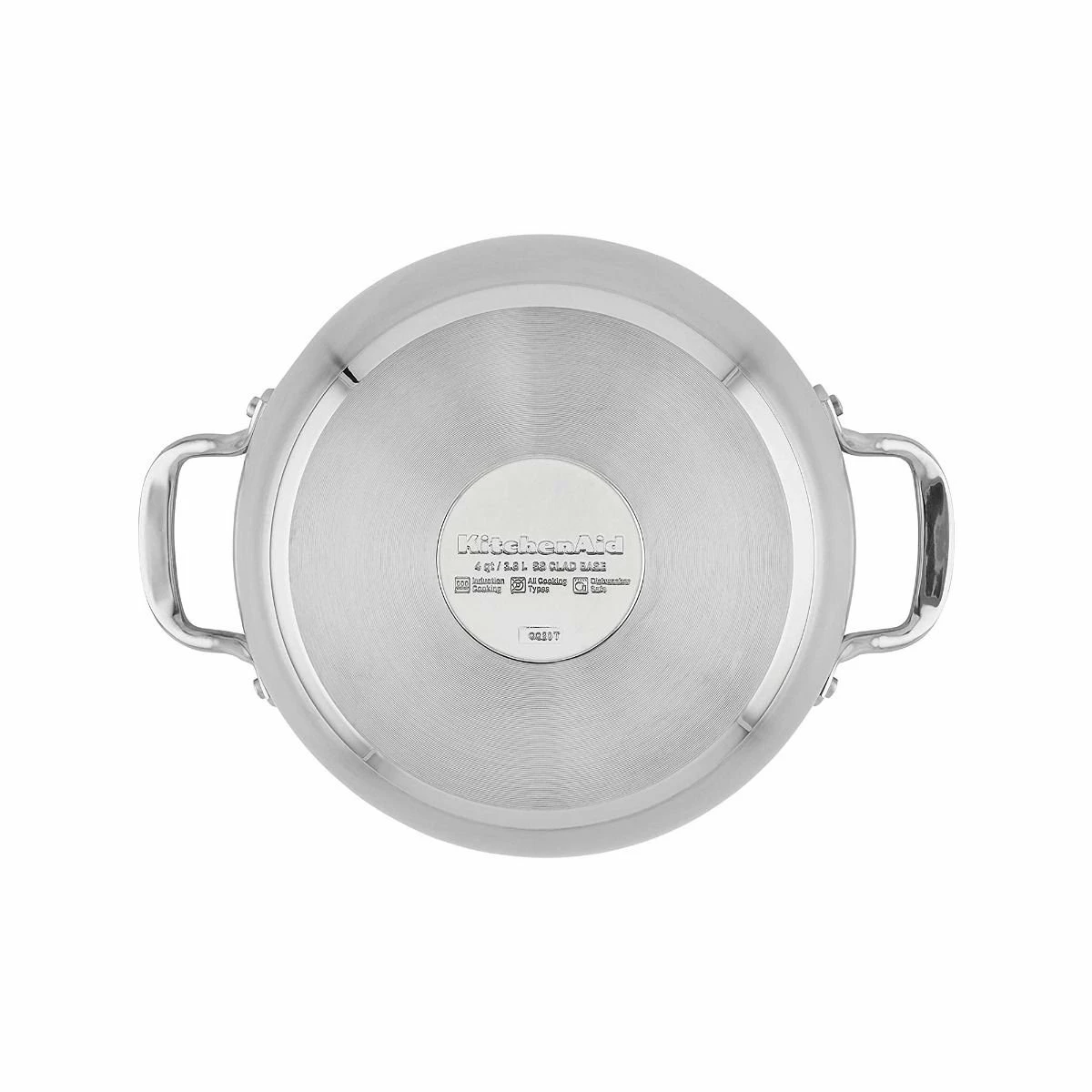 KitchenAid Non-Electrics KitchenAid 4 Qt. Stainless Steel 3-Ply Casserole Dish/Pan With Lid 2 KitchenAid Non-Electrics KitchenAid 4 Qt. Stainless Steel 3-Ply Casserole Dish/Pan With Lid - Image 2