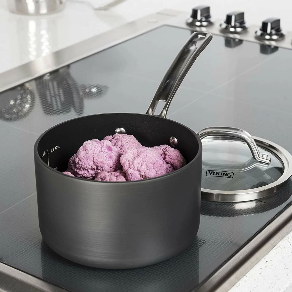 Viking Hard Anodized Nonstick Saucepan | 2-Quart 4 Viking Hard Anodized Nonstick Saucepan | 2-Quart - Image 4