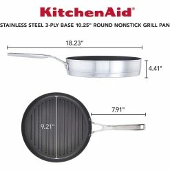KitchenAid Non-Electrics KitchenAid 10.25" Stainless Steel 3-Ply Round Grill Pan | Nonstick 14 KitchenAid Non-Electrics KitchenAid 10.25" Stainless Steel 3-Ply Round Grill Pan | Nonstick -Cookware Sets Sales 2023 81m0kh9yjrl. ac sl1500