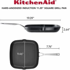KitchenAid Non-Electrics KitchenAid Nonstick Hard Anodized Induction Square Grill Pan/Griddle With Pouring Spouts | 11.25" -Cookware Sets Sales 2023 81qsnwzbekl. ac sl1500 1