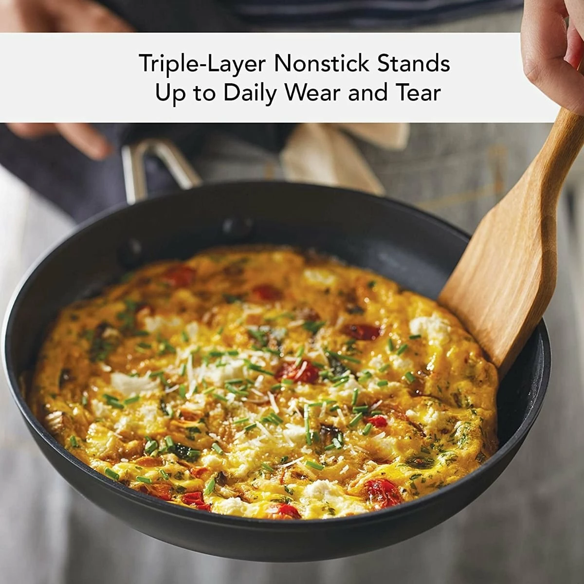 KitchenAid Non-Electrics KitchenAid 10" Hard Anodized Induction Fry Pan With Lid | Nonstick 8 KitchenAid Non-Electrics KitchenAid 10" Hard Anodized Induction Fry Pan With Lid | Nonstick - Image 8