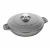 Staub 24 Oz Round Covered Braiser | Graphite Grey