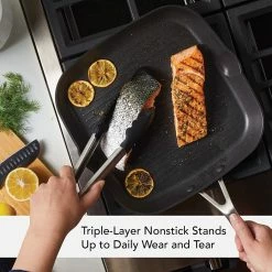 KitchenAid Non-Electrics KitchenAid Nonstick Hard Anodized Induction Square Grill Pan/Griddle With Pouring Spouts | 11.25" -Cookware Sets Sales 2023 91ii5anyk5l. ac sl1500