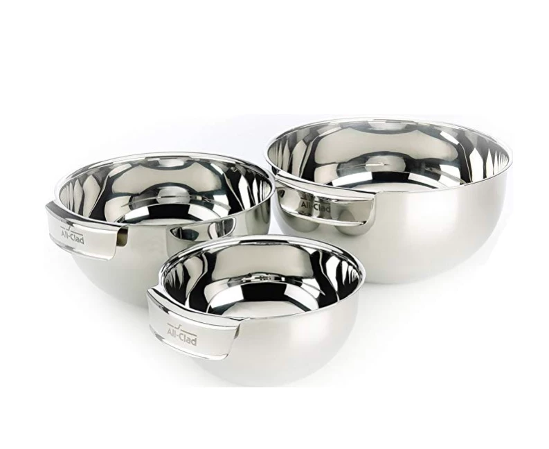 All-Clad D3 Stainless Steel Compact Cookware & Mixing Bowl Set | 8-Piece 3 All-Clad D3 Stainless Steel Compact Cookware & Mixing Bowl Set | 8-Piece - Image 3