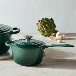 Le Creuset 1.75 Qt. Signature Enameled Cast Iron Saucepan With Stainless Steel Knob | Artichaut -Cookware Sets Sales 2023 art1 1