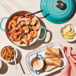 Le Creuset 2.25 Qt. Signature Enameled Cast Iron Braiser With Stainless Steel Knob | Caribbean Blue -Cookware Sets Sales 2023 bluebraise