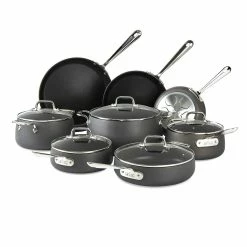 All-Clad HA1 Hard Anodized Nonstick Cookware Set | 13-Piece