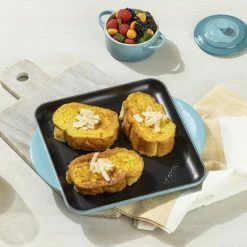 Le Creuset 9.5" Square Signature Enameled Cast Iron Griddle Pan | Caribbean Blue 10 Le Creuset 9.5" Square Signature Enameled Cast Iron Griddle Pan | Caribbean Blue -Cookware Sets Sales 2023 cargriddle5