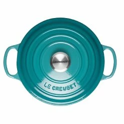 Le Creuset 2.25 Qt. Signature Enameled Cast Iron Braiser With Stainless Steel Knob | Caribbean Blue -Cookware Sets Sales 2023 carmain3