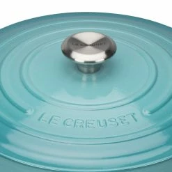 Le Creuset 2.25 Qt. Signature Enameled Cast Iron Braiser With Stainless Steel Knob | Caribbean Blue -Cookware Sets Sales 2023 carmain4