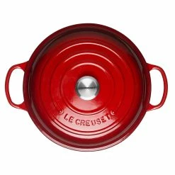 Le Creuset 2.25 Qt. Signature Enameled Cast Iron Braiser With Stainless Steel Knob | Cerise/Cherry Red -Cookware Sets Sales 2023 cersmain3
