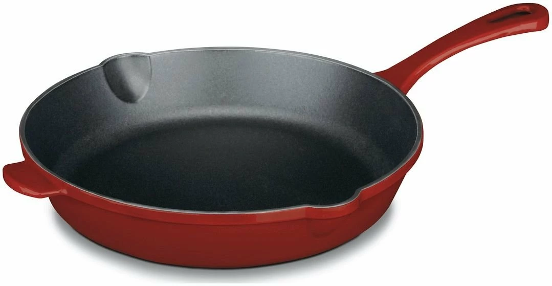 Cuisinart Chef's Classic Cast Iron 10" Skillet | Cardinal Red 1 Cuisinart Chef's Classic Cast Iron 10" Skillet | Cardinal Red
