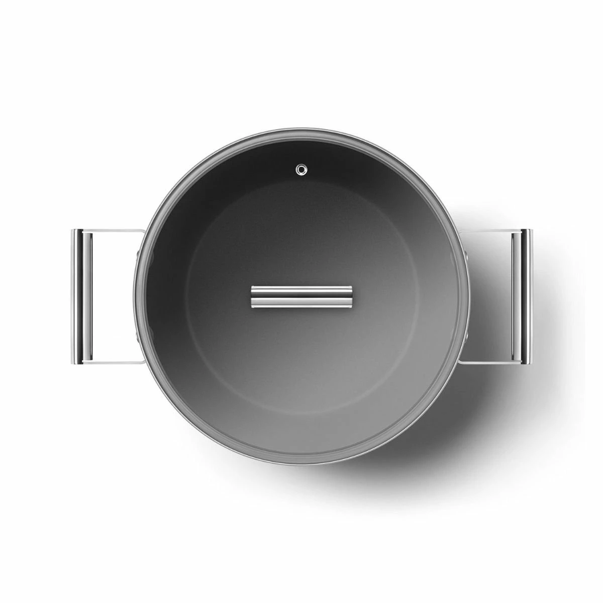 SMEG 8 Qt. Nonstick Casserole Dish With Lid | Black 2 SMEG 8 Qt. Nonstick Casserole Dish With Lid | Black - Image 2