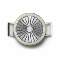 SMEG 8 Qt. Nonstick Casserole Dish With Lid | Cream -Cookware Sets Sales 2023 ckfc2611crm 6