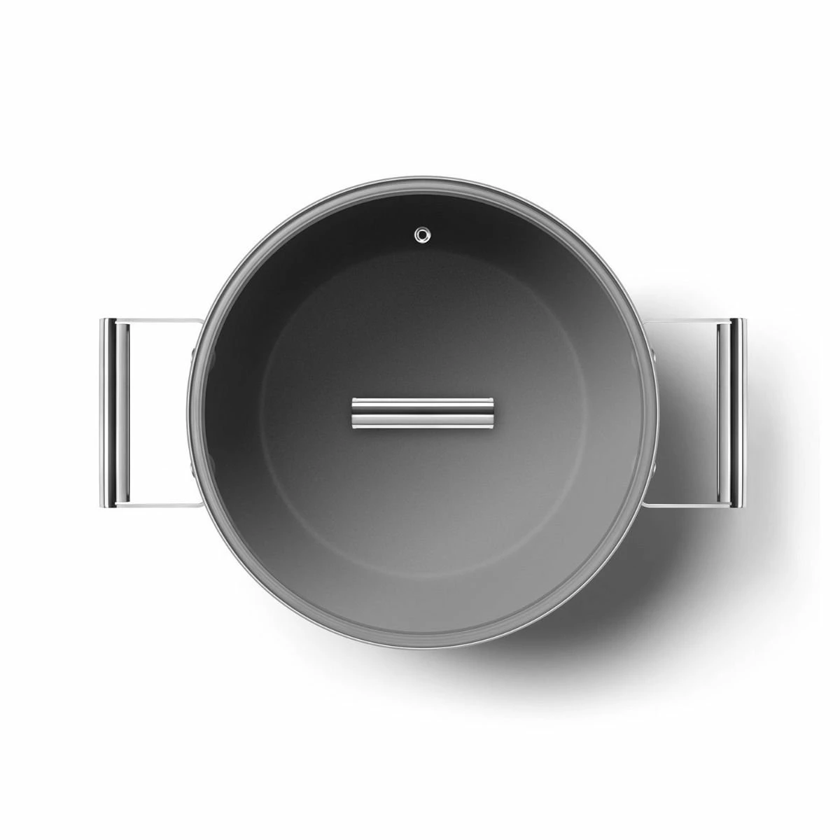 SMEG 8 Qt. Nonstick Casserole Dish With Lid | Red 2 SMEG 8 Qt. Nonstick Casserole Dish With Lid | Red - Image 2