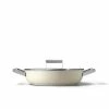SMEG 4 Qt. Nonstick Deep Pan With Lid | Cream
