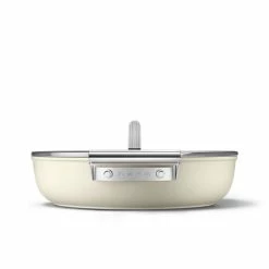 SMEG 4 Qt. Nonstick Deep Pan With Lid | Cream 8 SMEG 4 Qt. Nonstick Deep Pan With Lid | Cream -Cookware Sets Sales 2023 ckfd2811crm 5