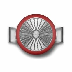 SMEG 4 Qt. Nonstick Deep Pan With Lid | Red -Cookware Sets Sales 2023 ckfd2811rdm 6