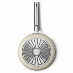 SMEG 9.5" Nonstick Fry Pan | Cream -Cookware Sets Sales 2023 ckff2401crm 6