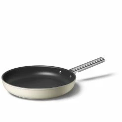 SMEG 12" Nonstick Fry Pan | Cream -Cookware Sets Sales 2023 ckff3001crm 1