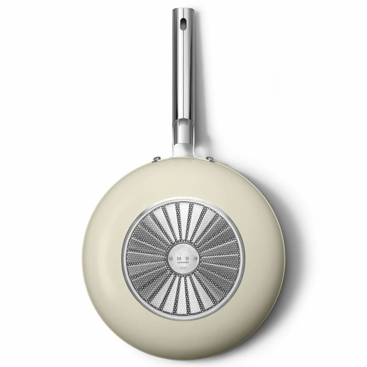 SMEG 12" Nonstick Wok | Cream 4 SMEG 12" Nonstick Wok | Cream - Image 4