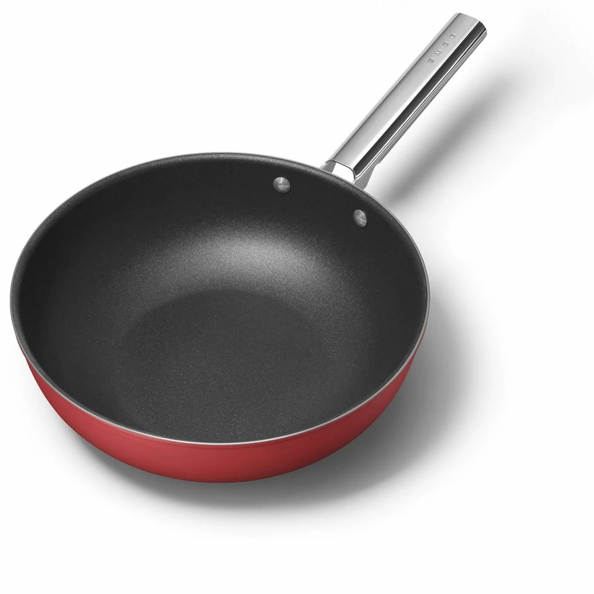 SMEG 12" Nonstick Wok | Red 2 SMEG 12" Nonstick Wok | Red - Image 2