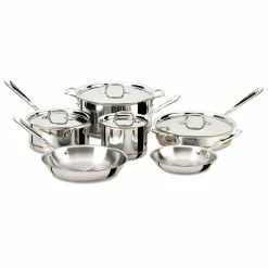 All-Clad Copper Core 5-Ply Bonded Stainless Steel Cookware Set | 10-Piece