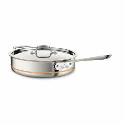 All-Clad Copper Core 5-Ply Bonded Stainless Steel Cookware Set | 7-Piece -Cookware Sets Sales 2023 copper3sautepan 1