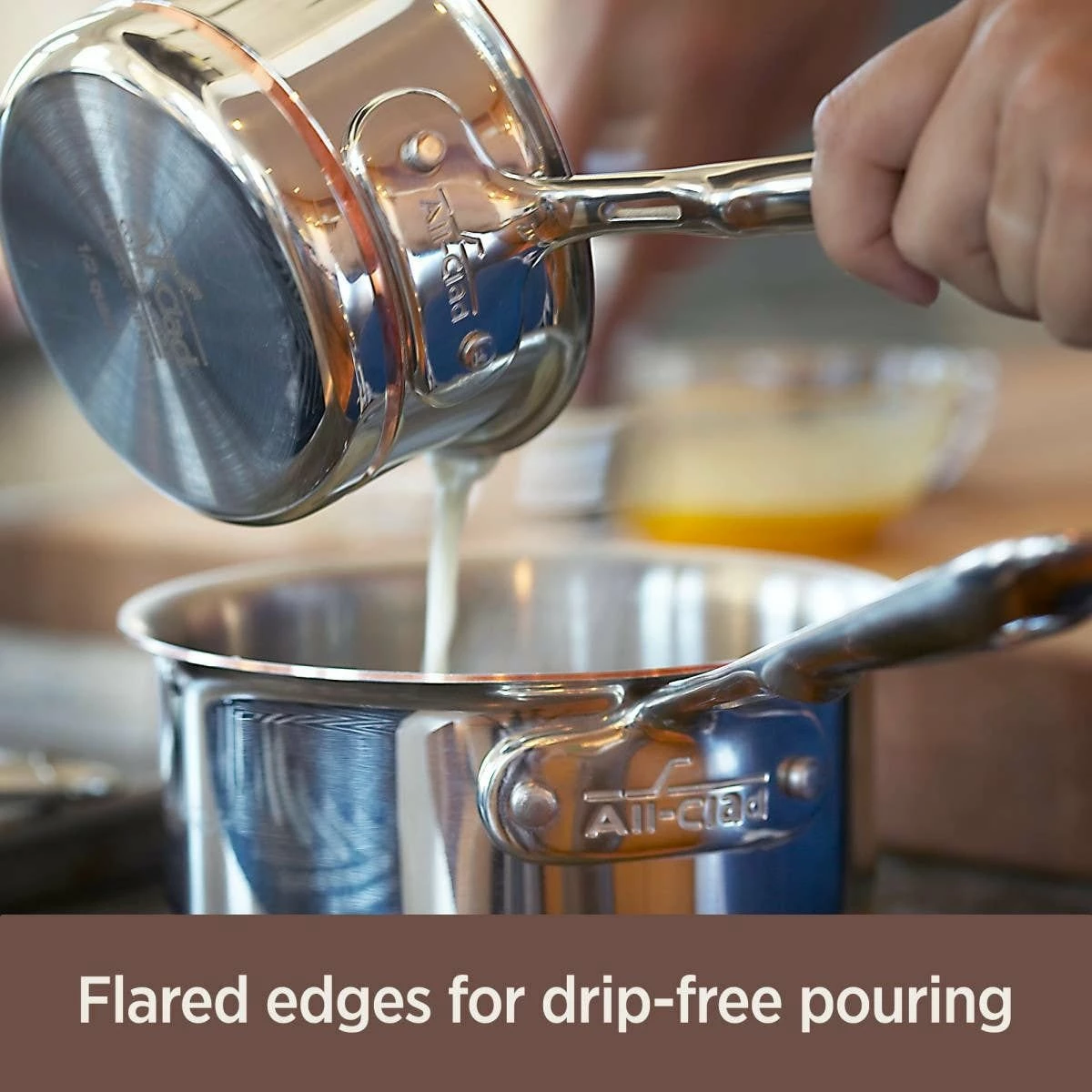 All-Clad Copper Core 5-Ply Bonded Stainless Steel Saucepan | 4 Qt. 5 All-Clad Copper Core 5-Ply Bonded Stainless Steel Saucepan | 4 Qt. - Image 5