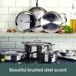 All-Clad D5 Brushed Stainless Steel Saucepan & Lid | 2 Qt. -Cookware Sets Sales 2023 d55 7