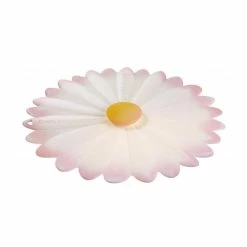 Charles Viancin Silicone Lid | 9" Daisy (White With Pink)